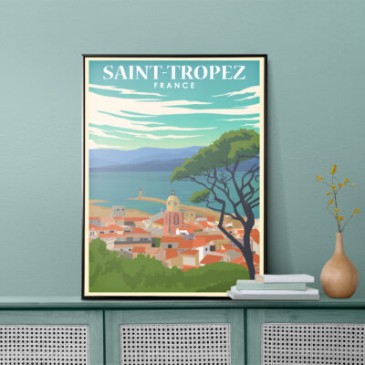 Saint-Tropez France Poster | Buy Posters & Art Prints at Posternature.com