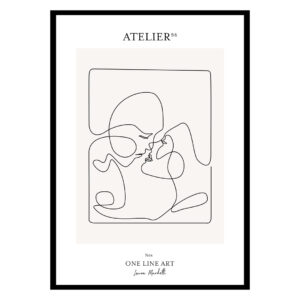One Line Art No 06 Poster