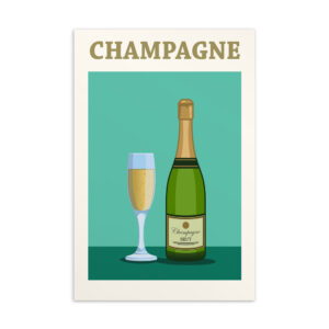 Champagne Postcard