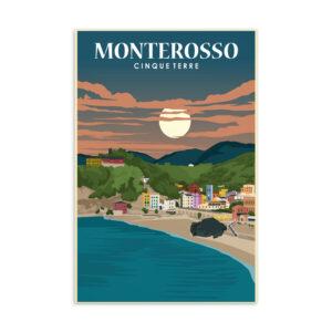 Monterosso by Night Postcard
