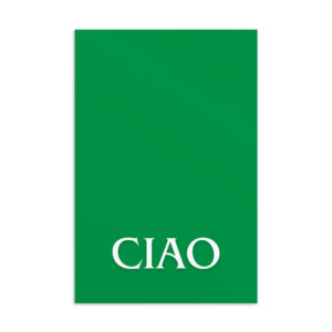 Italian Ciao Postcard
