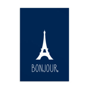 Bonjour French Postcard