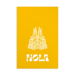Hola Spanish Postcard