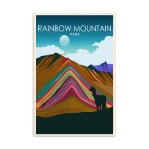 Rainbow Mountain Postcard