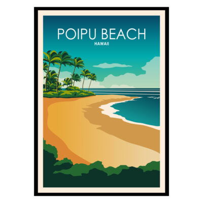 Poipu Beach Hawaii Poster