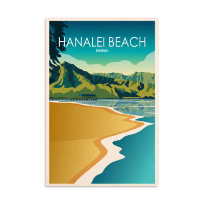 Hanalei Beach Hawaii Postcard