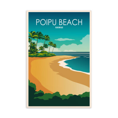 Poipu Beach Hawaii Postcard