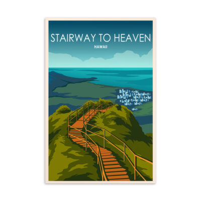 Stairway to Heaven Hawaii Postcard