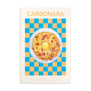 Pasta Carbonara Italy Postcard