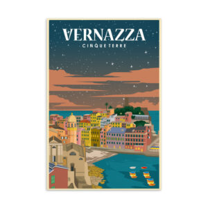 Vernazza by Night No2 Postcard
