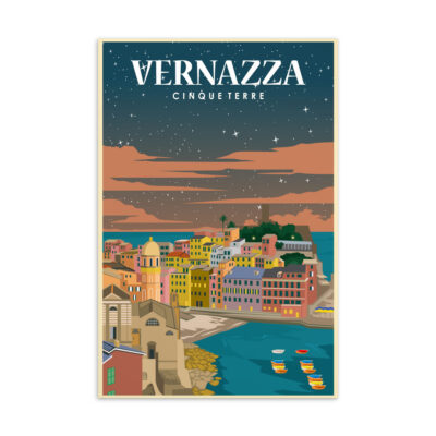 Vernazza by Night No2 Postcard