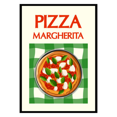 Margherita Neapolitan Pizza Poster