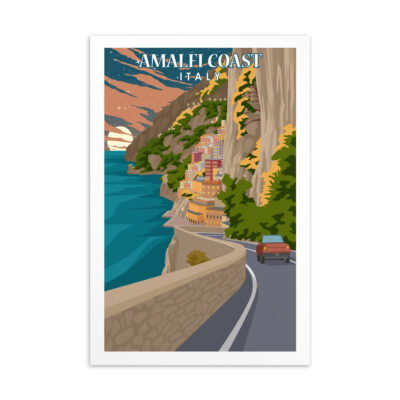 Amalfi Coast by Night Postcard