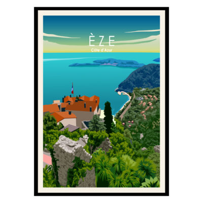 Èze Côte d'Azur Poster