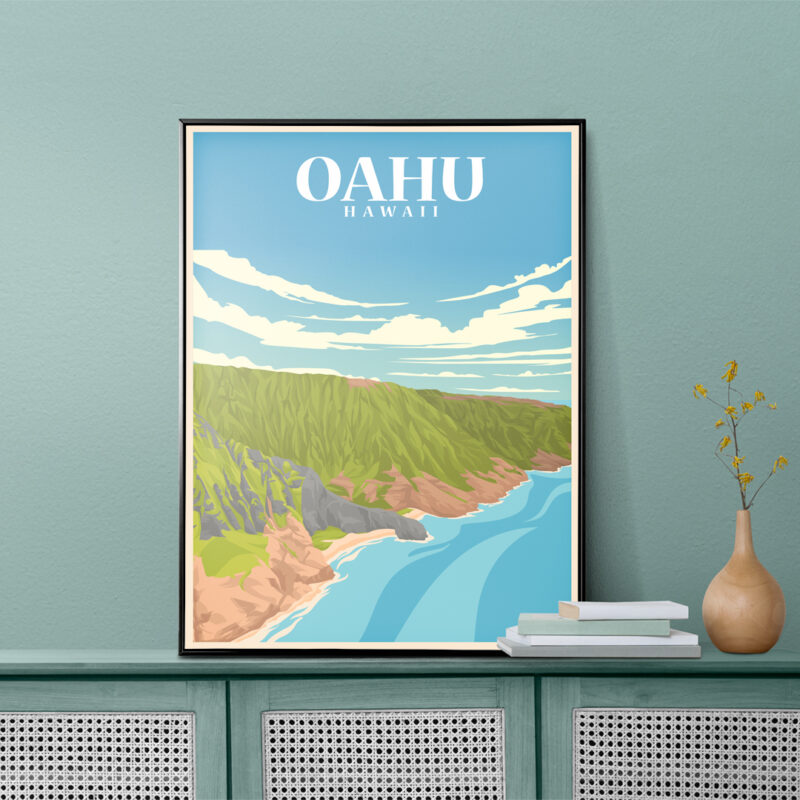 Oahu Hawaii USA Poster - Image 2