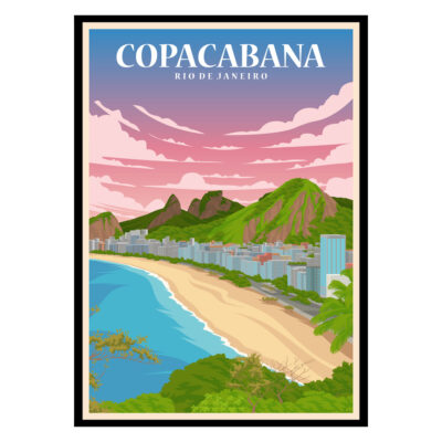 Copacabana Rio de Janeiro Brazil Poster