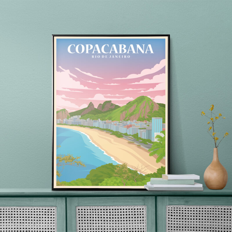 Copacabana Rio de Janeiro Brazil Poster - Image 2