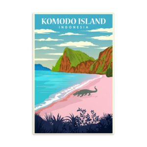 Komodo Island Bali Postcard