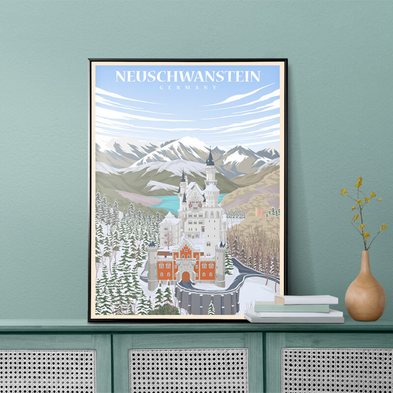 Neuschwanstein Castle Germany Poster - Image 2