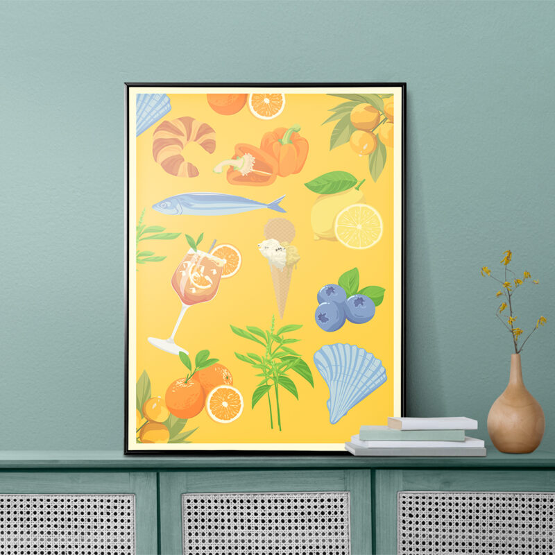 Flavors of Cinque Terre Italy Poster - Image 2