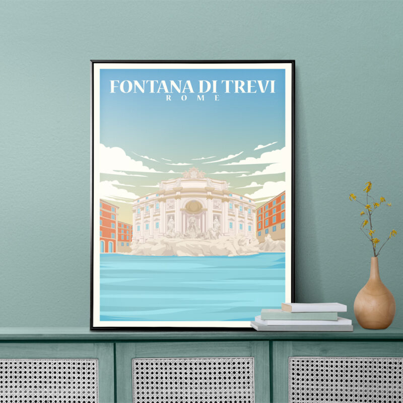 Fontana di Trevi Rome Poster - Image 2