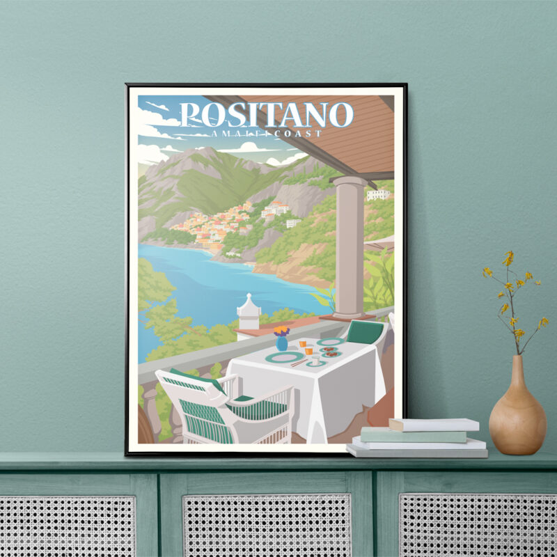 Positano Amalfi Coast No2 Poster - Image 2