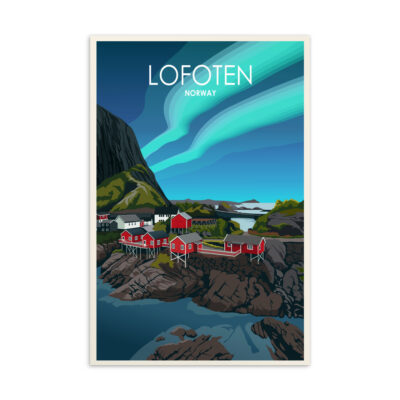 Lofoten Norway Travel Postcard