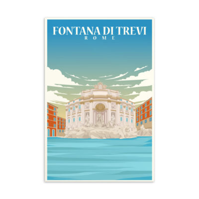 Fontana di Trevi Rome Postcard