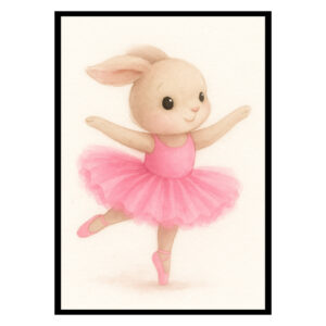 Dancing Bunny No1 Kids Poster
