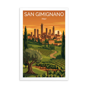 San Gimignano Italy Postcard