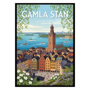 Gamla Stan Sweden Poster