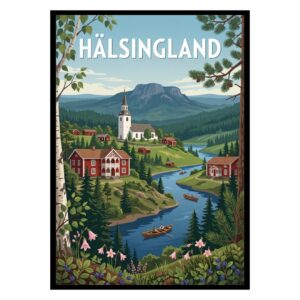 Hälsingland Sweden Poster
