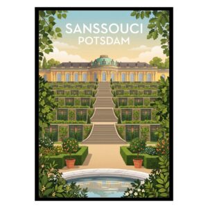 Sanssouci Palace Potsdam Germany Poster