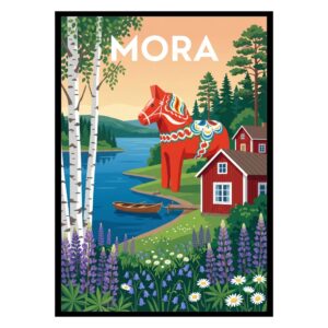 Mora Dalahäst Sweden Poster