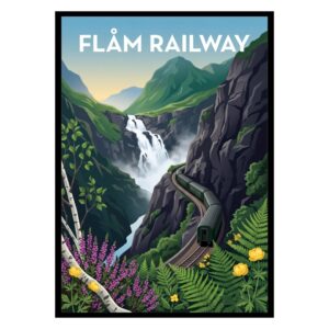 Flåm Railway Norway Poster