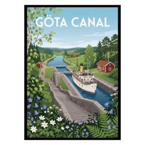 Göta Canal Sweden Poster