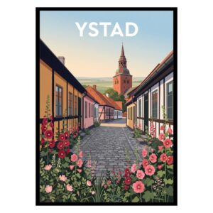 Ystad Old Town Sweden Poster