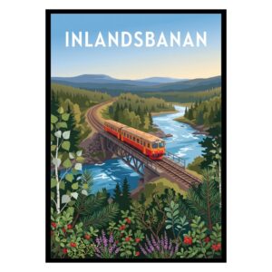 Inlandsbanan Sweden Poster