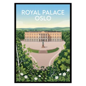 Royal Palace Oslo Norway Poster