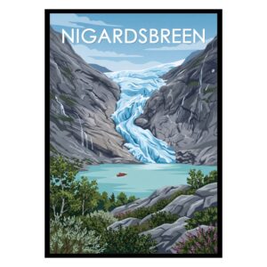 Nigardsbreen Glacier Norway Poster