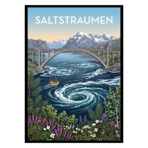 Saltstraumen Maelstrom Norway Poster