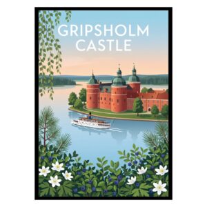 Gripsholm Castle Sweden Poster