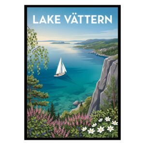 Lake Vättern Sweden Poster