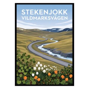Stekenjokk Vildmarksvägen Sweden Poster