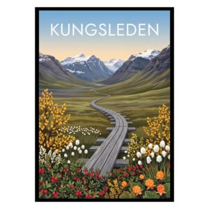 Kungsleden Trail Sweden Poster
