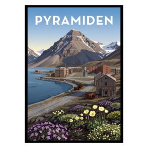 Pyramiden Svalbard Norway Poster