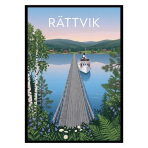 Rättvik Långbryggan Sweden Poster