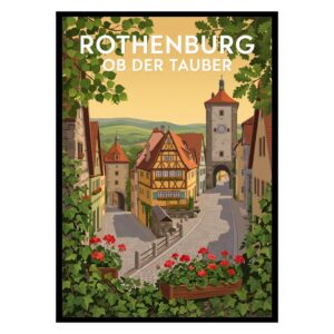Rothenburg ob der Tauber Germany Poster