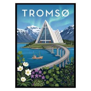 Tromsø Arctic Cathedral Norway Poster