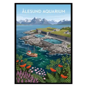 Ålesund Aquarium Norway Poster